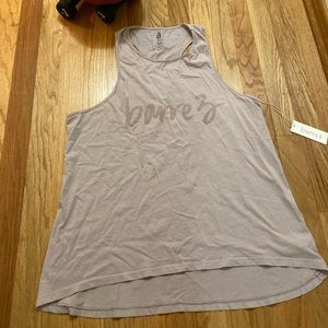 Barre3 racerback high/low tank NWT